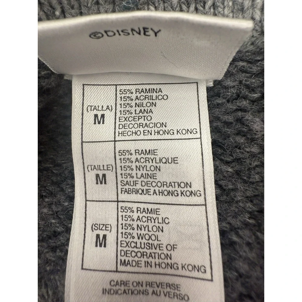 Vtg Women's Disney Winnie The Pooh Winter Christmas Snowflake Sweater Medium #46